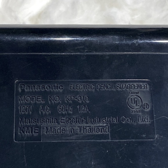 Vintage Panasonic Electric Pencil Sharpener Model KP-310 Black Auto-Stop Tested - Picture 5 of 11